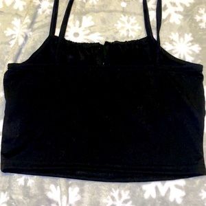 Cute cropped black tank